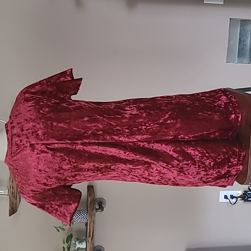 🔅Red Velvet Dress - Picture 4 of 5